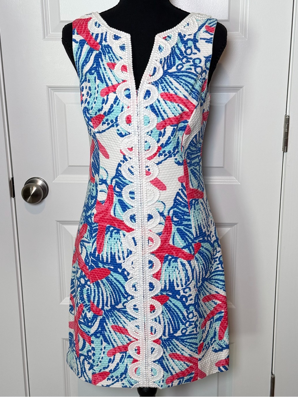 Lilly Pulitzer Janice Shift Dress She She Shells Resort White Size 0